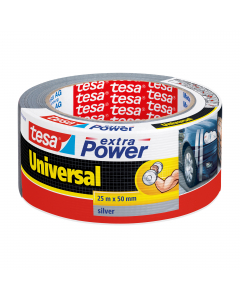 Tesa extra Power® Universale è un nastro telato con grande potere adesivo. Chiamato anche nastro americano, è ideale per lavori manuali, riparazioni, fissaggio, imballaggio, marcatura e altro.  Questo nastro telato spicca per la sua forza ma allo stesso t