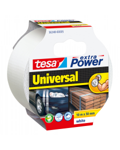 Tesa extra Power® Universale è un nastro telato con grande potere adesivo. Chiamato anche nastro americano, è ideale per lavori manuali, riparazioni, fissaggio, imballaggio, marcatura e altro.  Questo nastro telato spicca per la sua forza ma allo stesso t
