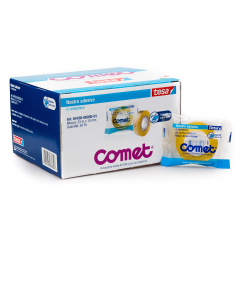 Nastro adesivo in cellophane di alta qualità, tagliabile con le mani e prodotto in Italia. Composto di idrato di cellulosa con adesivo in gomma sintetica hot melt senza solventi e quindi biodegradabile. Indicato per gli utilizzi più svariati: domestico, s