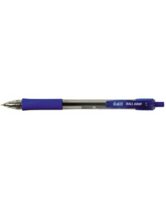 Penna a sfera con pulsante a scatto. Tratto fine. Impugnatura ergonomica in gomma antiscivolo e antifatica. Sfera in carburo di tungsteno per una scrittura scorrevolissima. Colore blu.