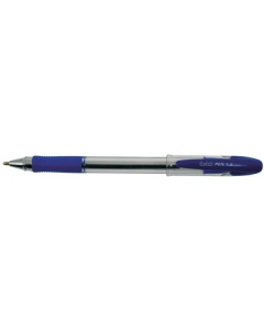 Penna a sfera con cappuccio, inchiostro Document Proof, sfera in carburo di tungsteno per una scrittura scorrevolissima. Tratto "Large" 1.6 mm nitido e regolare. Fusto cilindrico trasparente per il controllo dell'inchiostro. Impugnatura ergonomica in gomm