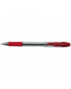 Penna a sfera con cappuccio, inchiostro Document Proof, sfera in carburo di tungsteno per una scrittura scorrevolissima. Tratto "Large" 1.6 mm nitido e regolare. Fusto cilindrico trasparente per il controllo dell'inchiostro. Impugnatura ergonomica in gomm