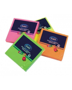 Foglietti autoadesivi removibili e riposizionabili che aderiscono a tutte le superfici e possono essere staccati senza lasciare traccia. Disponibili in blocchetti da 100 fogli in un mix di colori neon. Un valido aiuto nei lavori di segreteria o per ricord