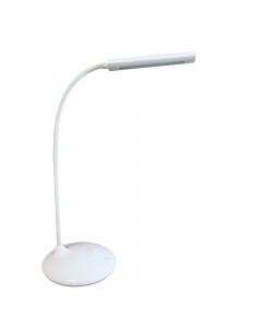 Lampada con batteria agli ioni di litio da 2400 mAh ad alta efficienza con durata di 7 ore (alla media intensità)- Il braccio da 35 cm. è completamente flessibile e girevole in tutte le direzioni per una comoda e mirata regolazione dell’illuminaziome sul 