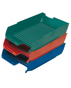 Vaschette PS7star linea economica in polistirolo formato UNI A4. Sovrapponibile ad incastro. Dimensione: 25,5x35,5x6,5cm.