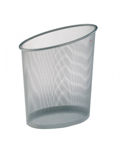 Cestino gettacarte della linea coordinata Mesh pratico ed indispensabile in robusta rete metallica. Cestino da 18lt. Dimensioni: 35,5x24x39cm