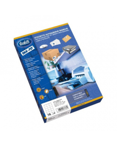Ideate per completare in modo professionale le vostre spedizioni, per personalizzare raccoglitori ed ogni altro materiale per archiviazione, o per etichettare ogni tipo di prodotto. Etichette in carta di pura cellulosa lisciata in macchina. Grammatura: 70