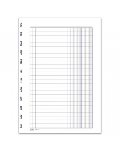 SCADENZIARIO GEN/DIC SPIRALE  24X17CM, 4 PAGINE PER MESE