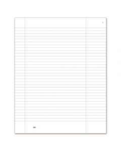 REGISTRO A RIGHE USO BOLLO    31X24,5CM, 96 FACCIATE NUMERAT