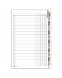 SCADENZIARIO GEN/DIC SPIRALE  29,7X21CM 8 PAGINE PER LETTERA