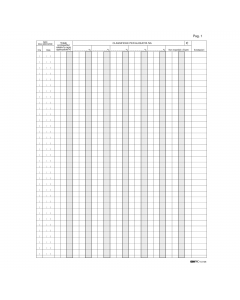 REGISTRO IVA CORRISPETTIVI per mancato funzionamento RC. Formato 31 x 24.5cm. 46 fg. Pagine numerate.