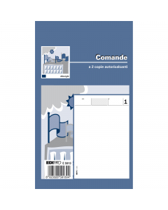 BLOCCO COMANDE. Formato 17x10cm. 25 fogli. 2 copie ric.