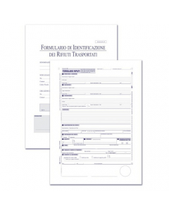 FORMULARIO IDENTIFICAZIONE RIFIUTI M.CONT. C.FRONT  12'x24CM