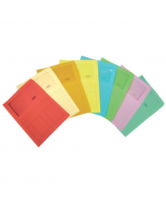 CARTELLINA IN CARTONCINO DA 115GR APERTA SU 2 LATI CON FINESTRA. DIMENSIONI 220X310MM