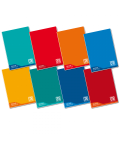 Maxiquaderno rilegatura a punto metallico. 18 fogli + risguardo (72 facciate scrivibili). Carta da 100g/mq. certificata FSC. Copertina stampata pantone in colori assortiti, cartoncino da 240 gr/mq. Formato 21x29,7cm. Un quaderno utile a tutti. Per chi des