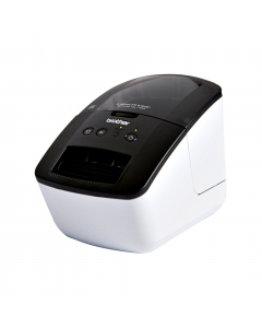 "Stampante professionale collegabile a pc (300x600 dpi) ""plug&print"" con etichette pretagliate o a modulo continuo stampa etichette fino a 62 mm di altezza. 93 etich/min. stampa codici a barre. taglierina industriale automatica. software p-touch editor 