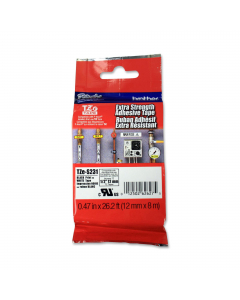 Laminato con adesivo resistente da 12 mm (8 m) Nero/Bianco