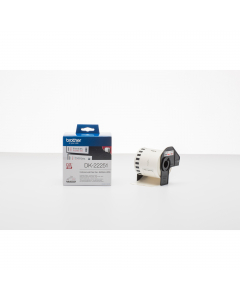 Nastro ades in carta stampa a due colori Nero&Rosso/Bianco 62mm - 15.26 metri lunghezza
