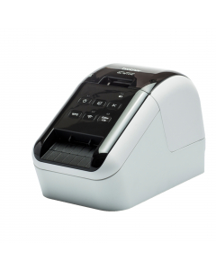 Stampante per etichette professionale con WiFi. Utilizza rotoli DK a lunghezza continua e etichette pretagliate fino a 62mm di ampiezza. Nuovo rotolo DK con stampa bicolore rosso/nero. Stampa codici a barre, loghi e immagini con una velocitÓ fino a 110 et