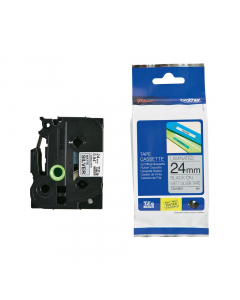 Nastro metallizzato opaco da 24 mm (8 m) Nero/Argento opaco