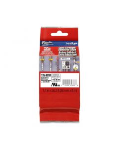 Laminato con adesivo resistente da 36 mm (8 m) Nero/Bianco
