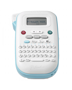 Etichettatrice elettronica portatile con consumabili BTAG da 12 mm. Tastiera QWERTY, display LCD, taglierina manuale. 3 font, 10 cornici e 200 simboli integrati. Alimentazione con batterie AAA x 6 pz (non incluse). Incluso nella confezione un nastro BTAG 