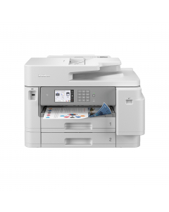 Multifunzione inkjet 4 in 1, Stampa fino al formato A3/Copia/Scansione/Fax in A4. Velocità di							
stampa: 30/30 IPM - Cassetti carta da 250+250 fogli - ADF da 50 fogli - Vassoio multiuso da							
100 fogli - Display touchscreen da 8,8 cm - USB 2.0 - S