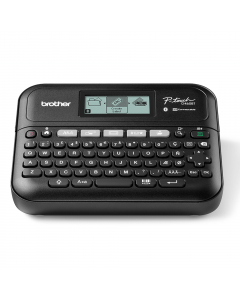 Etichettatrice da tavolo Bluetooth con valigetta. Collegabile a PC e smartphone. nastri serie TZe da 3.5 a 18 mm. Include adattatore corrente AD-E001 e un nastro da 18mm.