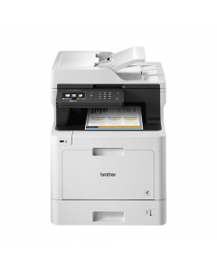 Stampante multifunzione laser 4 in 1 a colori a 31ppm con rete. Wi-Fi. duplex in stampa e scansione. ADF da 50 fogli e touchscreen da 9.3 cm. Capacità cassetto 250 fogli.