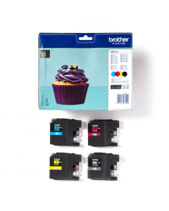 Value pack  4 ink nero,giallo,ciano,magenta LC-123VALBP
