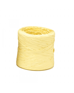 Bobina Raphia Vintage 200mt. Sintetica. Colore: giallo canarino-61.
