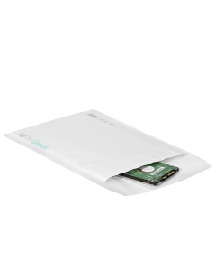 Sacchetti imbottiti ecologici senza plastica. La carta goffrata all'interno del sacchetto forma un forte strato di imbottitura che protegge i contenuti sensibili dalla pressione e dagli urti. AirPro Green è realizzato con carta certificata FSC® al 100%, s