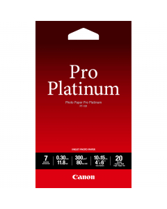 CANON CARTA FOTOGRAFICA PT-101 PRO PLATINUM 300G/M2 10X15CM 20 FOGLI