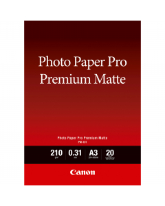 CARTA FOTOGRAFICA CANON PREMIUM MATTE PM-101 A3 20 fogli