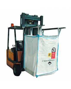 Big Bag in tessuto tubolare trattato anti UV rinforzato mediante fodera in polietilene, a tenuta stagna. Fattore di sicurezza 6/1 con cartellino identificativo. Stampa su due lati “R”(rifiuti) nera su fondo giallo come previsto dal DL 52 del 03/02/1997. S