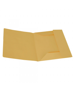 Cartellina per atti con 3 alette in cartoncino manilla riciclato da 200gr. F.to 25x33cm. Confezione da 50 cartelline.