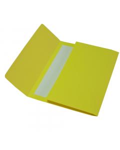 Cartelline a busta Bristol con soffietti da 3cm sui lati e sul fondo. Formato utile: 26x34cm. Confezione da 25 cartelline.