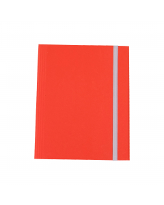 Cartella 3 lembi in fibrone da 1,mm robusto e resistente. Chiusura con elastico piatto da 1,5cm. Cordonatura multipla e dorso estensibile fino a 5cm. Formato utile: 27x37cm.