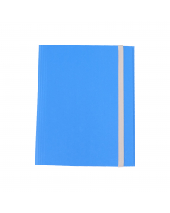 Cartella 3 lembi in fibrone da 1,mm robusto e resistente. Chiusura con elastico piatto da 1,5cm. Cordonatura multipla e dorso estensibile fino a 5cm. Formato utile: 27x37cm.