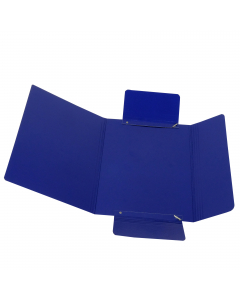 Cartellina a 3 lembi In robusto presspan bilucido da 700gr. Chiusura ad elastico tubolare. Formato utile: 25x34cm.