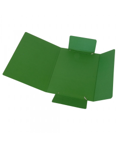 Cartellina a 3 lembi In robusto presspan bilucido da 700gr. Chiusura ad elastico tubolare. Formato utile: 25x34cm.