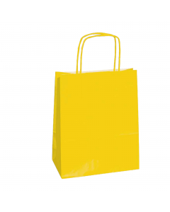SHOPPERS DI CARTA KRAFT 90GR COLORATA CON MANICO IN CARTA RITORTA