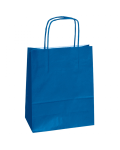 SHOPPERS DI CARTA KRAFT 90GR COLORATA CON MANICO IN CARTA RITORTA