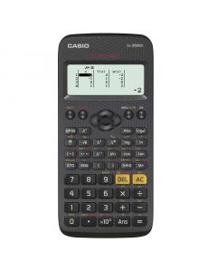 Calcolatrice con display LCD ad alta risoluzione (192 x 62 pixel). 274 funzioni tra cui: menù a icone, funzione di ripetizione, 24 livelli di parentesi, memorie variabili (9), funzioni trigonometriche e trigonometriche inverse, funzioni iperboliche e iper