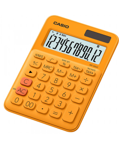 Grande display a 12 cifre. Doppia alimentazione, solare e a batteria (1 x LR1130). Tasti in plastica. Key Rollover. Funzioni: calcolo percentuale, calcolo tempo, conversione valute (3 Memorie), calcolo delle imposte, 3 tasti di memoria, 3 cifre dopo la vi