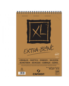 Carta fine extra bianca per tecniche secche. Elevato punto di bianco senza acidi. Perfetta per schizzi e disegni. Fogli microperforati.