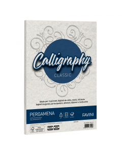 Carta da 90gr nelle morbide tonalità della pergamena riproposte dalla carta Laguna Favini. Utilizzabili per scrittura manuale, inkjet, laser e copy. Formato 21x29,7cm.