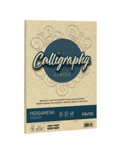 Carta da 190gr nelle morbide tonalità della pergamena riproposte dalla carta Laguna Favini. Utilizzabili per scrittura manuale, inkjet, laser e copy. Formato 21x29,7cm.
