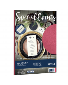 Cartoncino da 250gr metallizzata Majestic Favini dai riflessi brillanti e pregiati. Utilizzabili per scrittura manuale, inkjet, laser e copy. Formato 21x29,7cm.