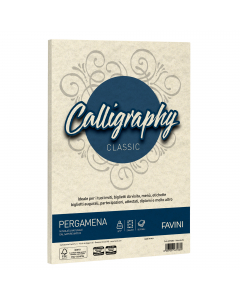 Carta da 190gr nelle morbide tonalità della pergamena riproposte dalla carta Laguna Favini. Utilizzabili per scrittura manuale, inkjet, laser e copy. Formato 21x29,7cm.